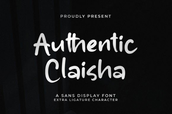 Authentic Claisha: A Playful Handwritten Display Font for Editorial Design