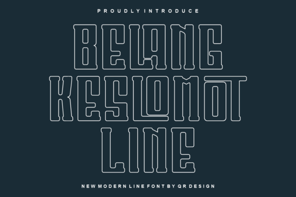 Belang Keslomot Line Typeface Review for Bold Campaigns