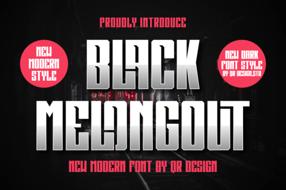 Black Melongout Typeface Review for Brand Identity