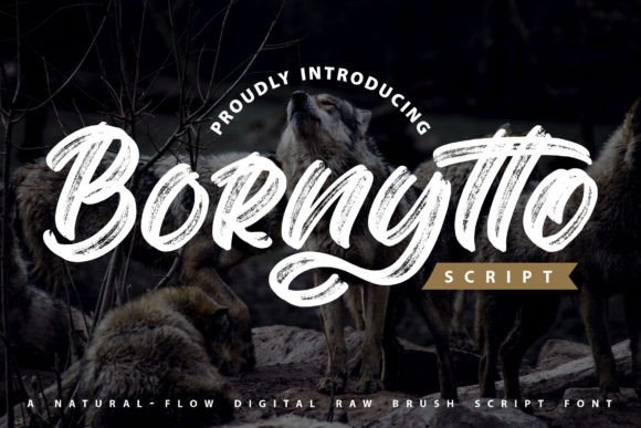 Bornytto: The Textured Brush Handwritten Font for Editorial Design