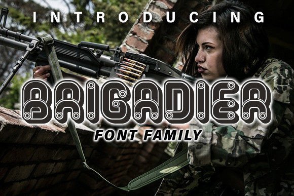Brigadier Display Font Review for Bold Branding