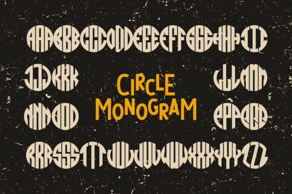 Circle Monogram: The Perfect Display Font for Editorial Design