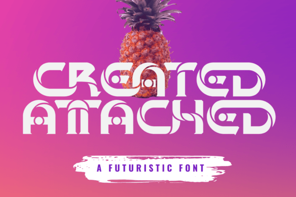 Created Attached Typeface: A Modern Display Font for Editorial Design