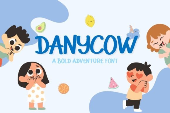 Danycow: A Whimsical Handwritten Display Font for Playful Branding