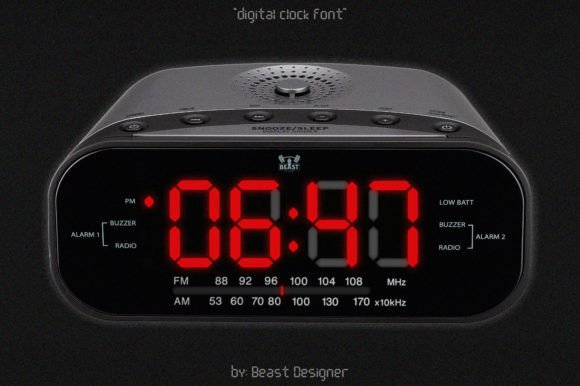 Digital Clock Typeface Review