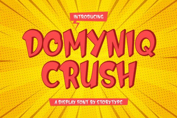 Domyniq Crush: A Modern Display Typeface for Elegant Branding