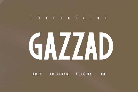 Gazzad Bold Display Font for Editorial and Cover Design