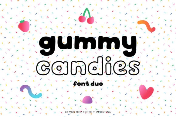 Gummy Candies Typeface for Playful Brand Identity