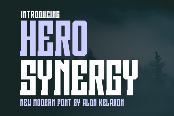 Hero Synergy: A Masculine Display Font for Bold Web Design