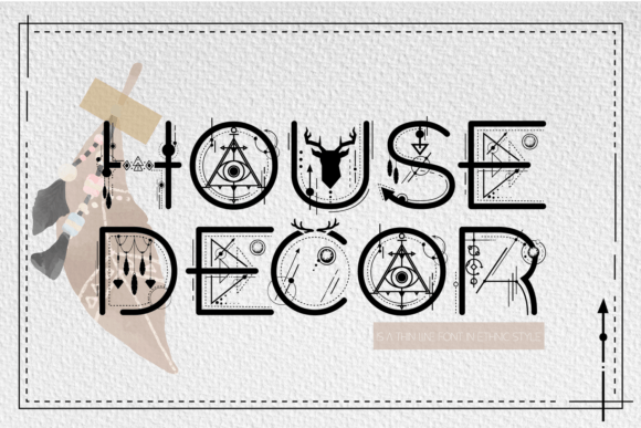 House Decor: A Tribal Display Font for Seasonal Campaigns