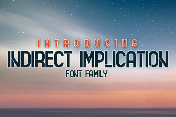 Indirect Implication: A Modern Display Typeface for Editorial Design