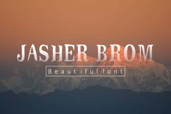 Jasher Brom: A Premium Display Font for Editorial Design