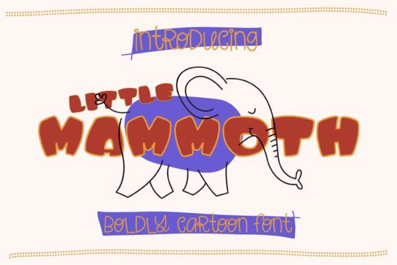 Little Mammoth: A Playful Display Font for Modern Web Projects