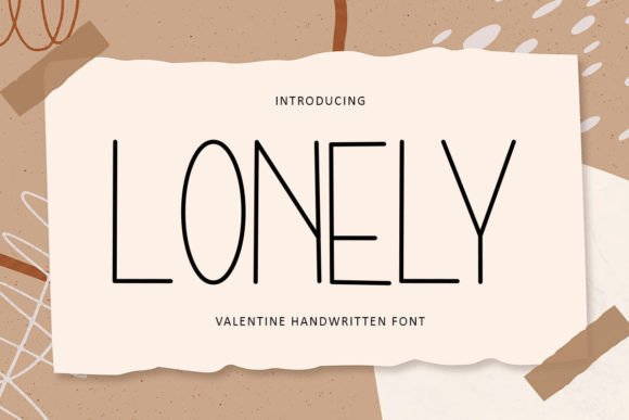 Lonely Typeface: A Modern Handwritten Font for Boutique Branding