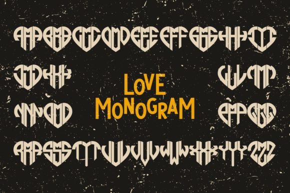 Love Monogram: The Charming Display Font for Boutique Branding