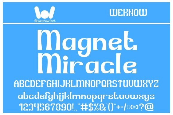 Magnet Miracle: The Modern Display Typeface for Handmade Branding