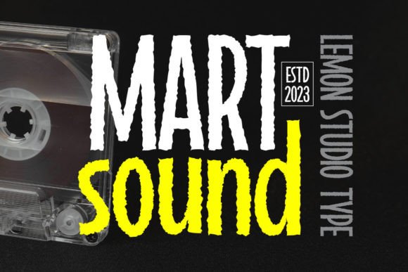 Martsound: A Chunky Distorted Sans-Serif Display Font for Bold Branding