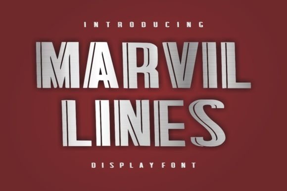 Marvil Lines Typeface Review for Bold Display Design