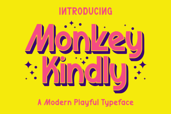 Monkey Kindly Typeface: A Modern Font for Bold Brand Headlines
