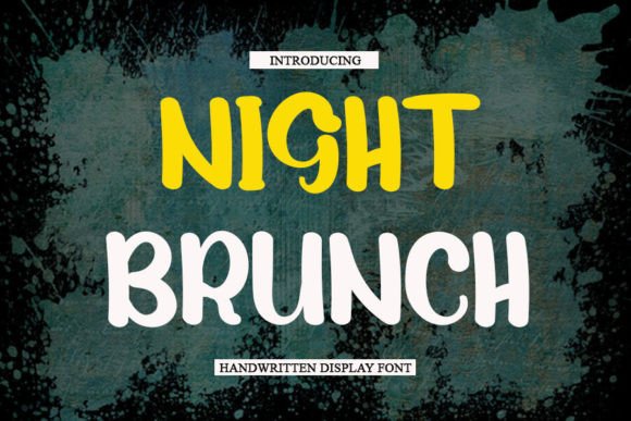 Night Brunch: A Magical Handwritten Display Font for Elegant Digital Branding