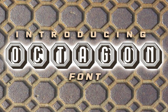 Octagon: The All-Caps Display Font for Stylish Handmade Branding