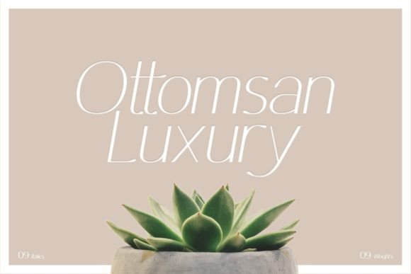Ottomsan: A Light Display Font for Editorial Luxury