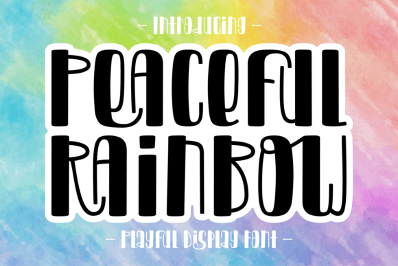 Peaceful Rainbow Typeface for Bold Brand Identity