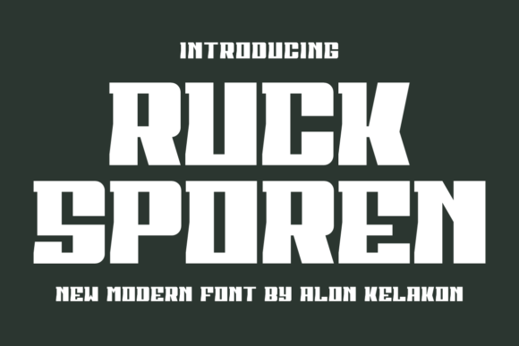 Ruck Sporen Typeface for Modern Web Design and Brand Identity