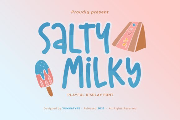 Salty Milky Typeface for High-Impact Campaign Graphics