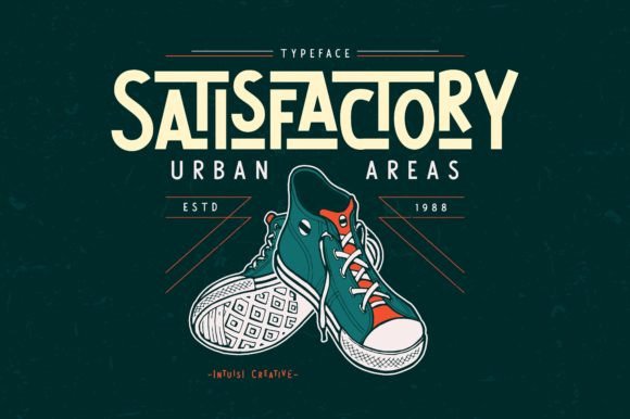 Satisfactory: A Stunning Vintage Display Font for Handmade Branding