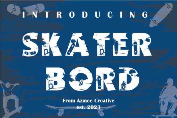 Skatebord Typeface: Icy Display Fonts for Bold Handmade Branding