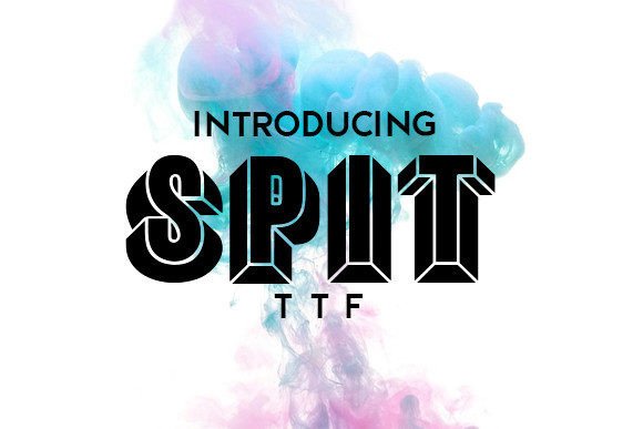 Spit: The 3D Display Typeface for Bold Digital Design