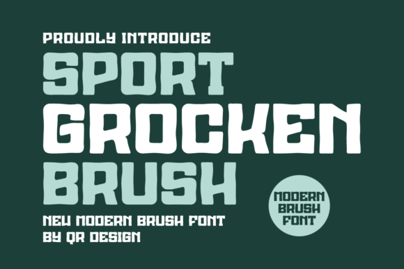 Sport Grocken Brush Font Review and Free Download
