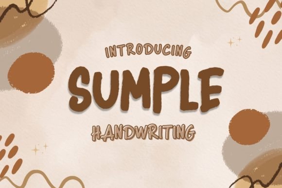 Sumple: A Modern Display Font for Editorial Design