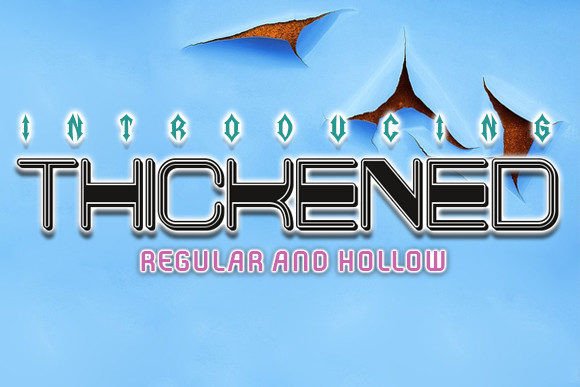 Thickened 3D Font for High-Impact Campaign Design