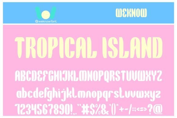 Tropical Island Display Font for Modern Brand Identity