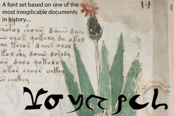 Voynich - Hollow Typeface for Mysterious Editorial Design
